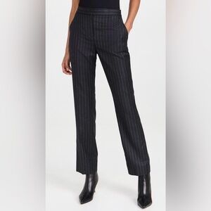 Vintage Theory Black Pinstripe Trousers Size 4